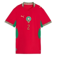 Camiseta Marruecos Achraf Hakimi #2 Primera Equipación Replica Mundial 2026 para mujer mangas cortas